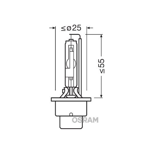 Glühlampe, Fernscheinwerfer OSRAM 66250 XENARC ORIGINAL