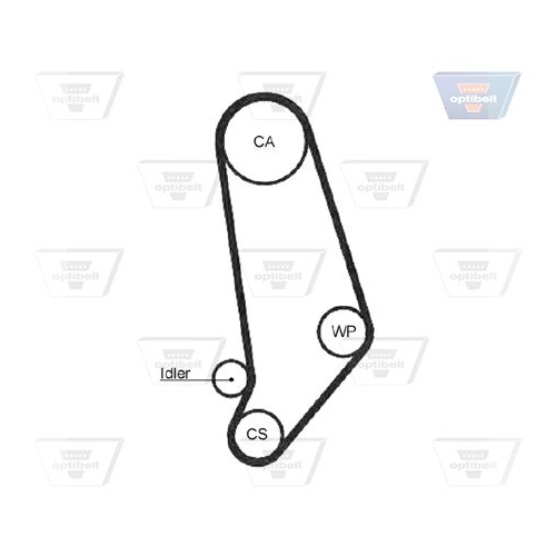 Wasserpumpe + Zahnriemensatz OPTIBELT KT 1093 W1 Optibelt-WAPU-KIT
