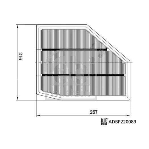 Luftfilter FEBI BILSTEIN 179009 für BMW, vorne rechts