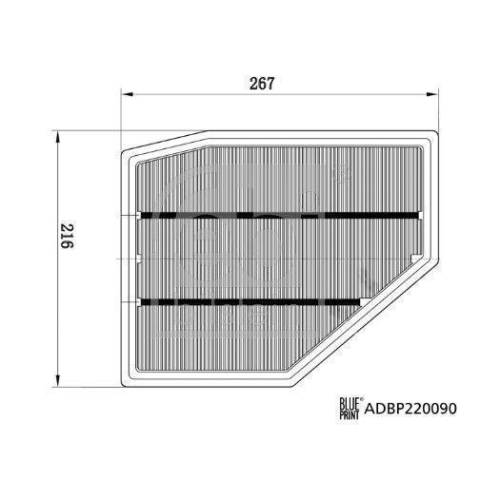 Luftfilter FEBI BILSTEIN 179010 für BMW, vorne links