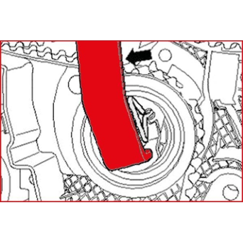 Schlüssel, Zahnriemenspannung KS TOOLS 400.9011 für AUDI SEAT SKODA VW