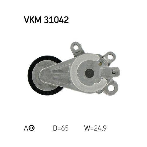 Spannrolle, Keilrippenriemen SKF VKM 31042 für AUDI SEAT SKODA VW, links oben