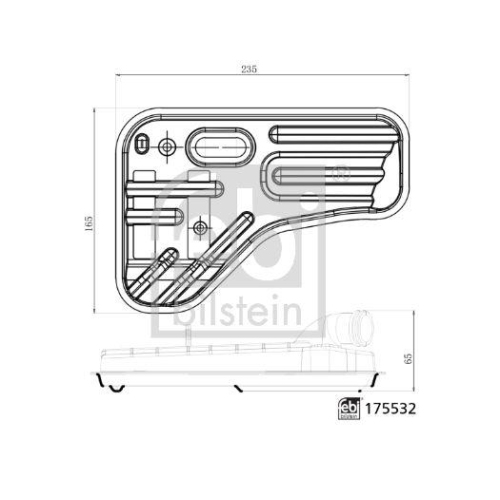 Hydraulikfilter, Automatikgetriebe FEBI BILSTEIN 175532 für AUDI SEAT SKODA VW