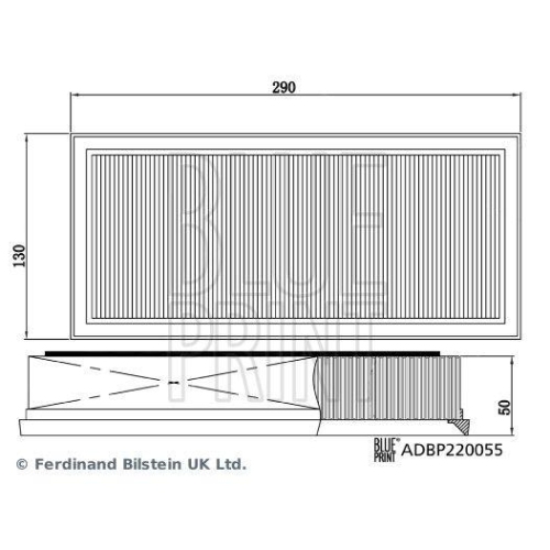 Blue Print 1x ADBP220055BP Luftfiltersatz