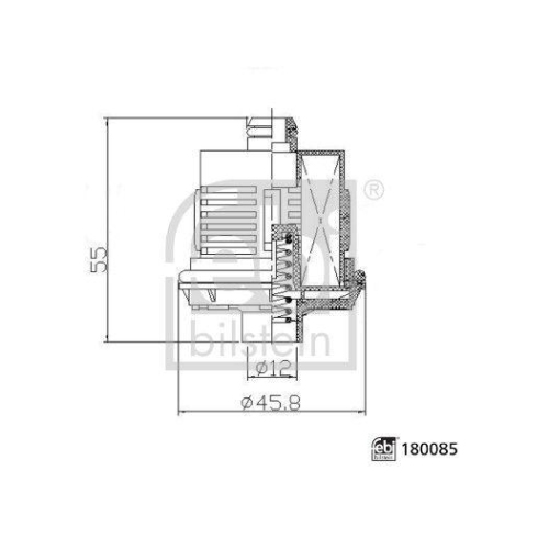 Hydraulikfilter, Lamellenkupplung (Allradantrieb) FEBI BILSTEIN 180085 febi Plus