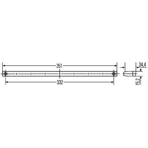 Zusatzbremsleuchte HELLA 2DA 007 421-001 für IKARUS MERCEDES-BENZ FENDT HOBBYCAR