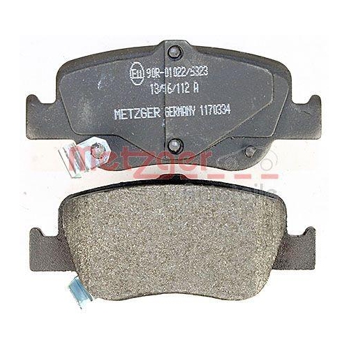 Bremsbelagsatz, Scheibenbremse METZGER 1170334 GREENPARTS für TOYOTA