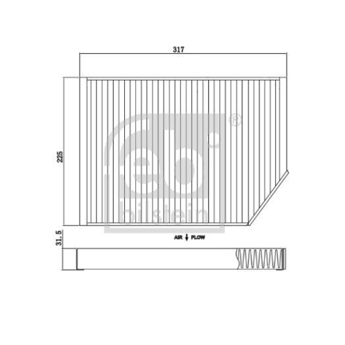 Febi Bilstein 174437 Innenraumfilter, 1 Stück