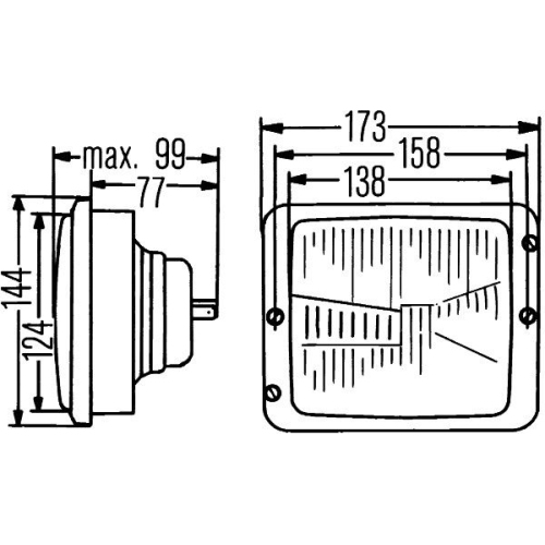 Hauptscheinwerfer HELLA 1AA 004 109-201 für MERCEDES-BENZ, links, rechts