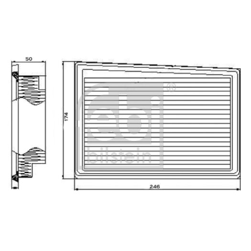 Febi Bilstein 101665 Luftfilter , 1 Stück