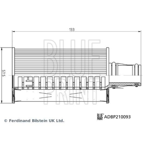 Blue Print 1x ADBP210093BP Ã–lfilter mit Dichtring