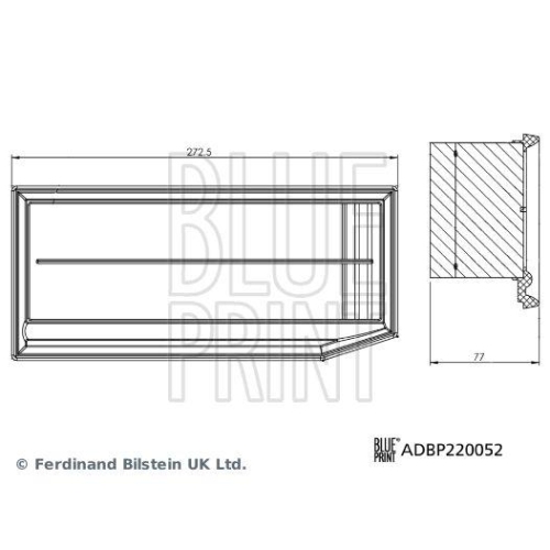 Blue Print 1x ADBP220052BP Luftfilter