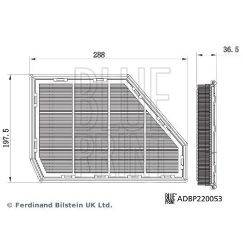 Blue Print 1x ADBP220053BP Luftfilter