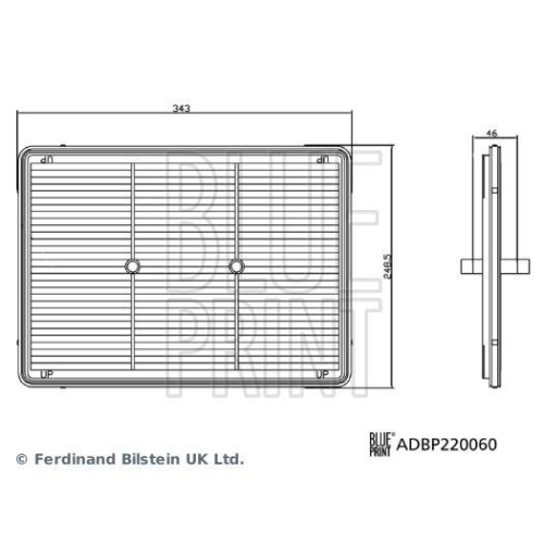 Blue Print 1x ADBP220060BP Luftfilter