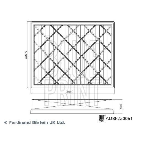 Blue Print 1x ADBP220061BP Luftfilter