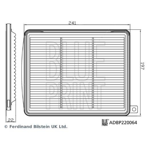 Blue Print 1x ADBP220064BP Luftfilter