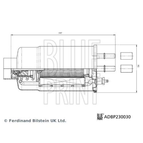 Blue Print 1x ADBP230030BP Kraftstofffilter