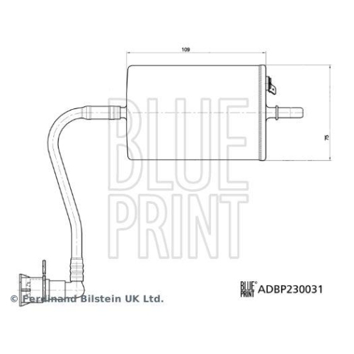 Blue Print 1x ADBP230031BP Kraftstofffilter