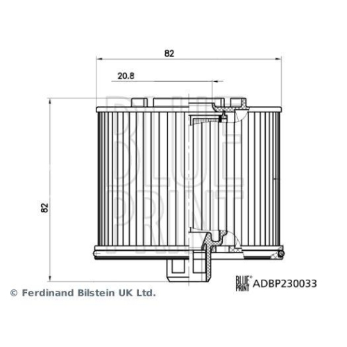 Blue Print 1x ADBP230033BP Kraftstofffilter mit Dichtring