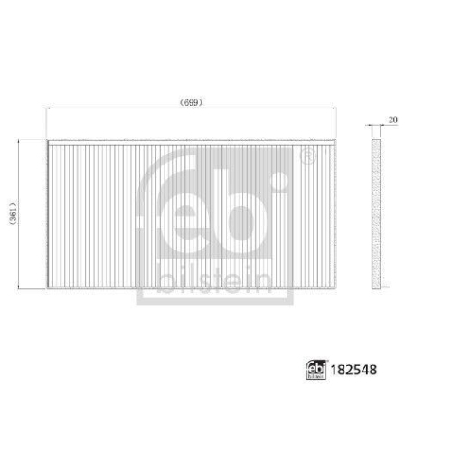 Filter, Innenraumluft FEBI BILSTEIN 182548 für TESLA