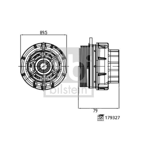 Deckel, Ölfiltergehäuse FEBI BILSTEIN 179327 febi Plus für TOYOTA