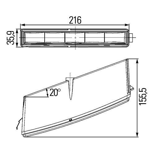 Tagfahrleuchtensatz HELLA 2PT 010 043-801 für HYMER