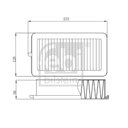 Luftfilter FEBI BILSTEIN 174597 für NISSAN RENAULT