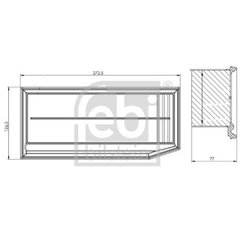 Luftfilter FEBI BILSTEIN 174599 für NISSAN RENAULT DACIA