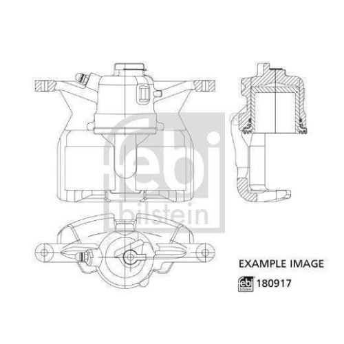 Bremssattel FEBI BILSTEIN 180917 für FORD MAZDA FORD MOTOR COMPANY