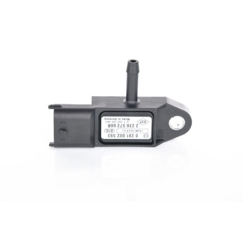 Sensor, Ladedruck BOSCH 0 281 002 593 für OPEL RENAULT SUZUKI DACIA MWM MCLAREN