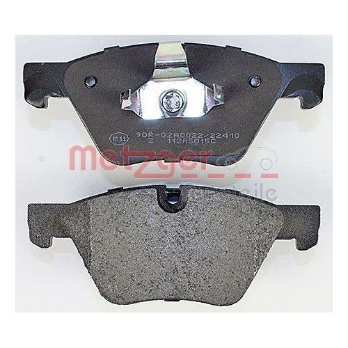 Bremsbelagsatz, Scheibenbremse METZGER 1170684 für BMW, Vorderachse