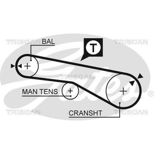 Zahnriemensatz TRISCAN 8647 43020 für