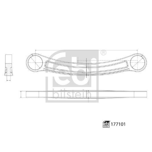 Lenker, Radaufhängung FEBI BILSTEIN 177101 für CITROËN PEUGEOT DS, unten, vorne