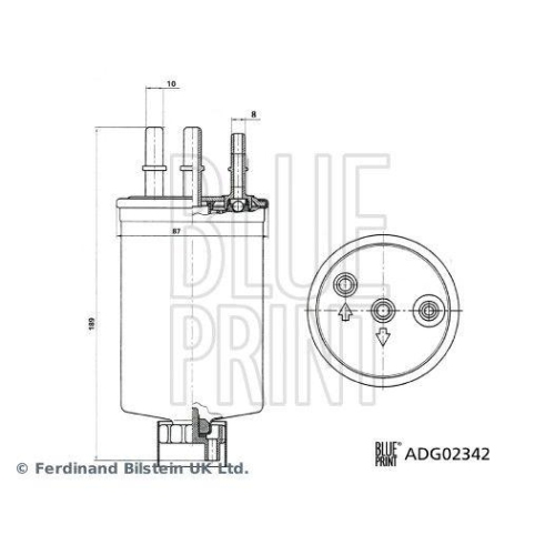 Blue Print 1x ADG02342BP Kraftstofffilter