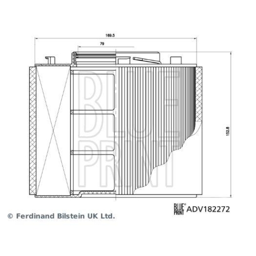 Blue Print 1x ADV182272BP Luftfilter