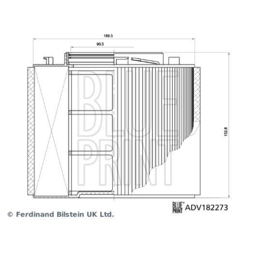 Blue Print 1x ADV182273BP Luftfilter