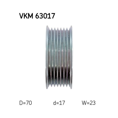 Umlenk-/Führungsrolle, Keilrippenriemen SKF VKM 63017 für HONDA