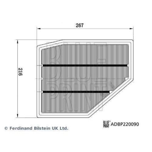 Blue Print 1x ADBP220090BP Luftfilter