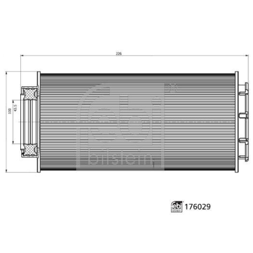 Febi Bilstein 1x 176029 Kraftstofffilter mit Dichtring