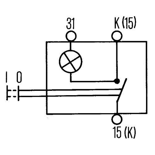 Schalter HELLA 6ED 004 778-021 für AUDI AUWÄRTER DAF IVECO KÄSSBOHRER MAN SCANIA