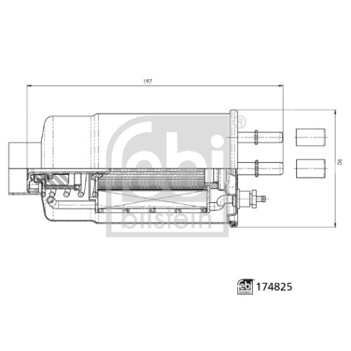 Febi Bilstein 174825 Kraftstofffilter, 1 Stück