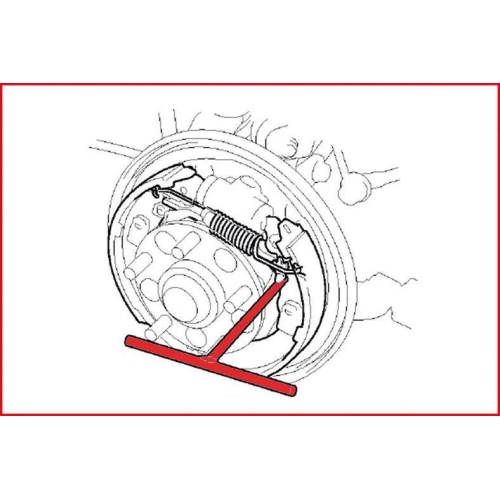 Montagewerkzeug, Bremsfeder (Feststellbremse) KS TOOLS 150.2208 für