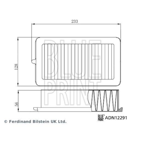 Blue Print 1x ADN12291BP Luftfilter