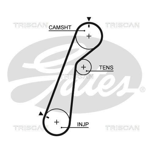 Zahnriemensatz TRISCAN 8647 10071 für