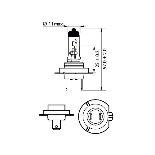 Glühlampe PHILIPS 12972LLECOC1 LongLife EcoVision für AEBI ALFA ROMEO AUDI BMW