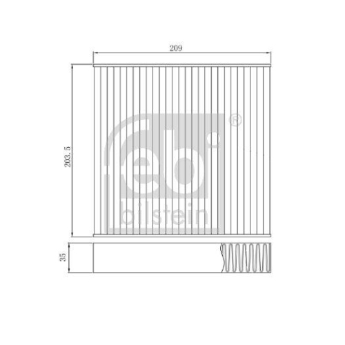 Febi Bilstein 1x 174913 Innenraumfilter