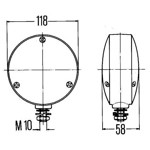 Blinkleuchte HELLA 2BA 003 022-001 für AEBI AUDI AUWÄRTER FIAT IVECO SCANIA VW