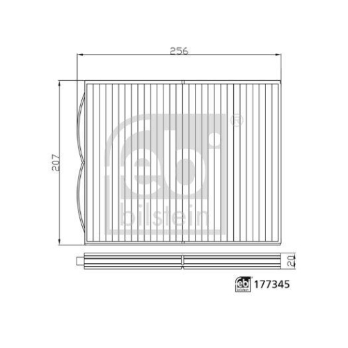 Filter, Innenraumluft FEBI BILSTEIN 177345 für FORD FORD MOTOR COMPANY