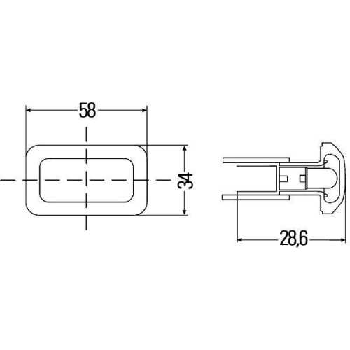 Zusatzblinkleuchte HELLA 2BM 003 647-021 für AEBI AUDI VAN HOOL VW CLAAS HAKO