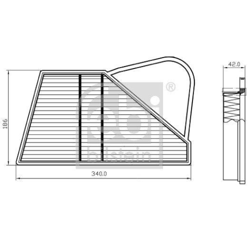 Febi Bilstein 173606 Luftfilter, 1 Stück